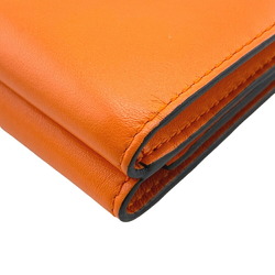 LOEWE Trifold Anagram Tri-fold Wallet Orange Women's