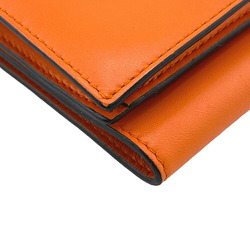 LOEWE Trifold Anagram Tri-fold Wallet Orange Women's