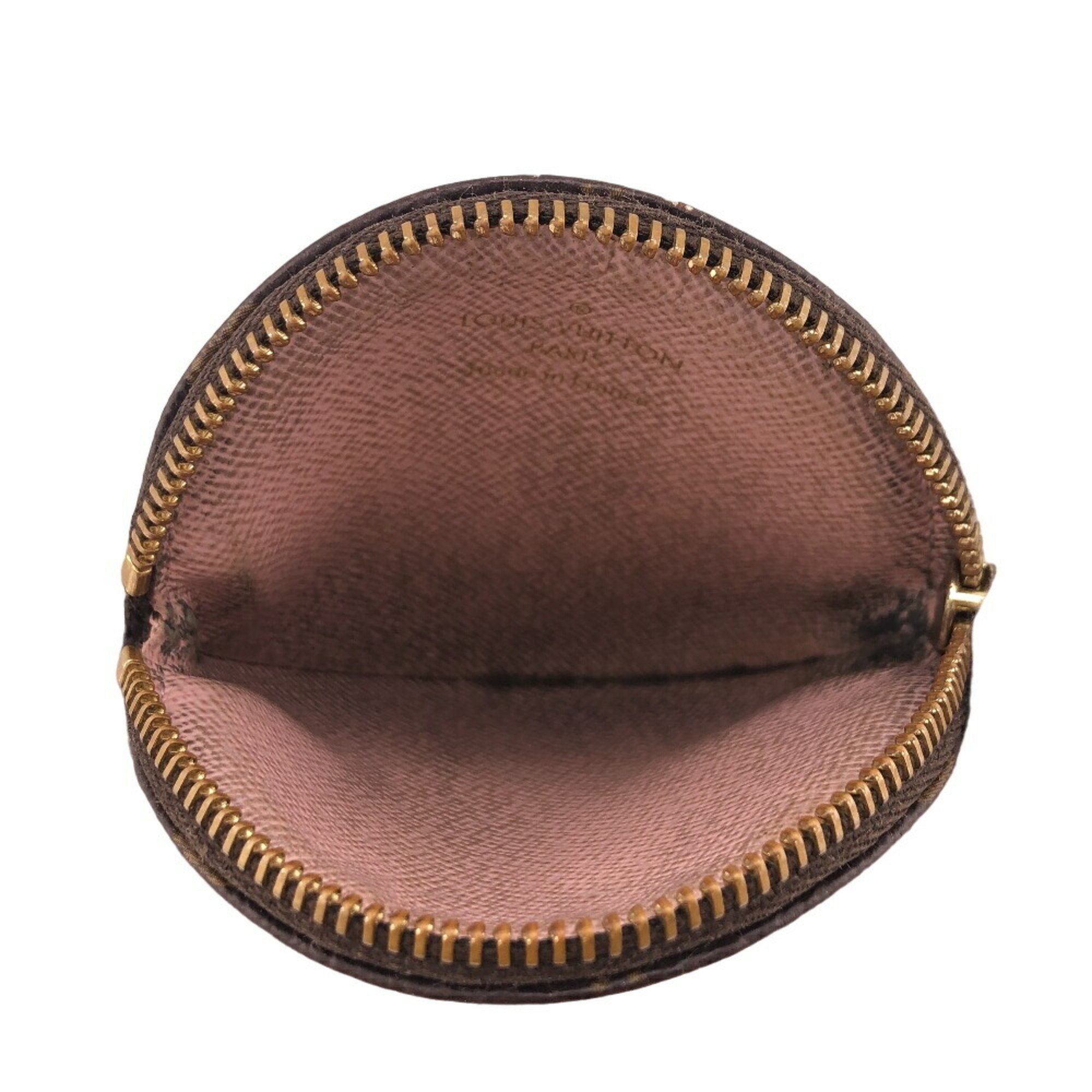 LOUIS VUITTON M69057 Porte Monogram Coin Case Brown Women's