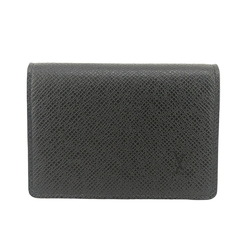 LOUIS VUITTON M64595 Envelope Carte de Visite Business Card Holder Taiga Case Black Men's