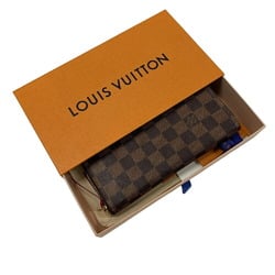 LOUIS VUITTON N60534 Portefeuille Clemence Round Damier Long Wallet Brown Women's