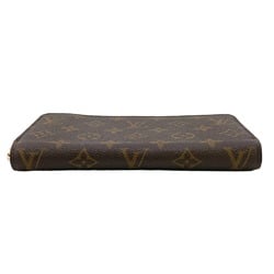 LOUIS VUITTON M42616 Zippy Wallet Round Monogram Long Brown Women's