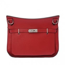 HERMES Hermes Gypsiere 28 Rouge Kazak X Stamp (around 2016) Women's Taurillon Clemence Shoulder Bag