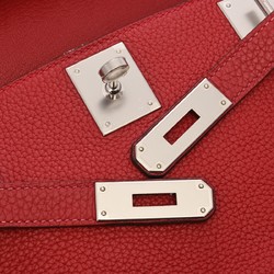 HERMES Hermes Gypsiere 28 Rouge Kazak X Stamp (around 2016) Women's Taurillon Clemence Shoulder Bag