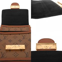 LOUIS VUITTON Louis Vuitton Monogram Reverse Dauphine MINI Brown M44580 Women's Canvas Shoulder Bag