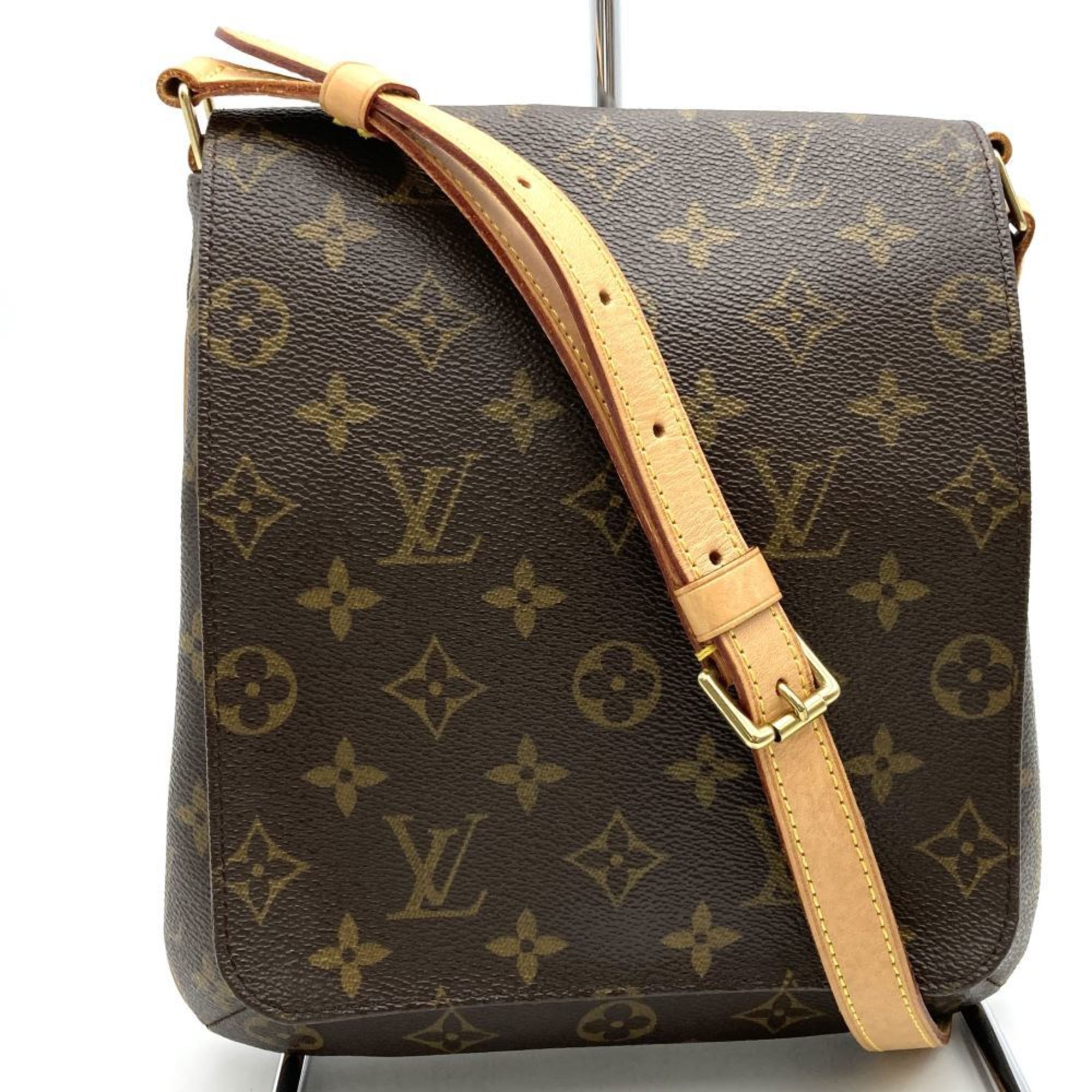 LOUIS VUITTON M51258 Musette Salsa Short Shoulder Bag Brown Monogram Canvas Women's