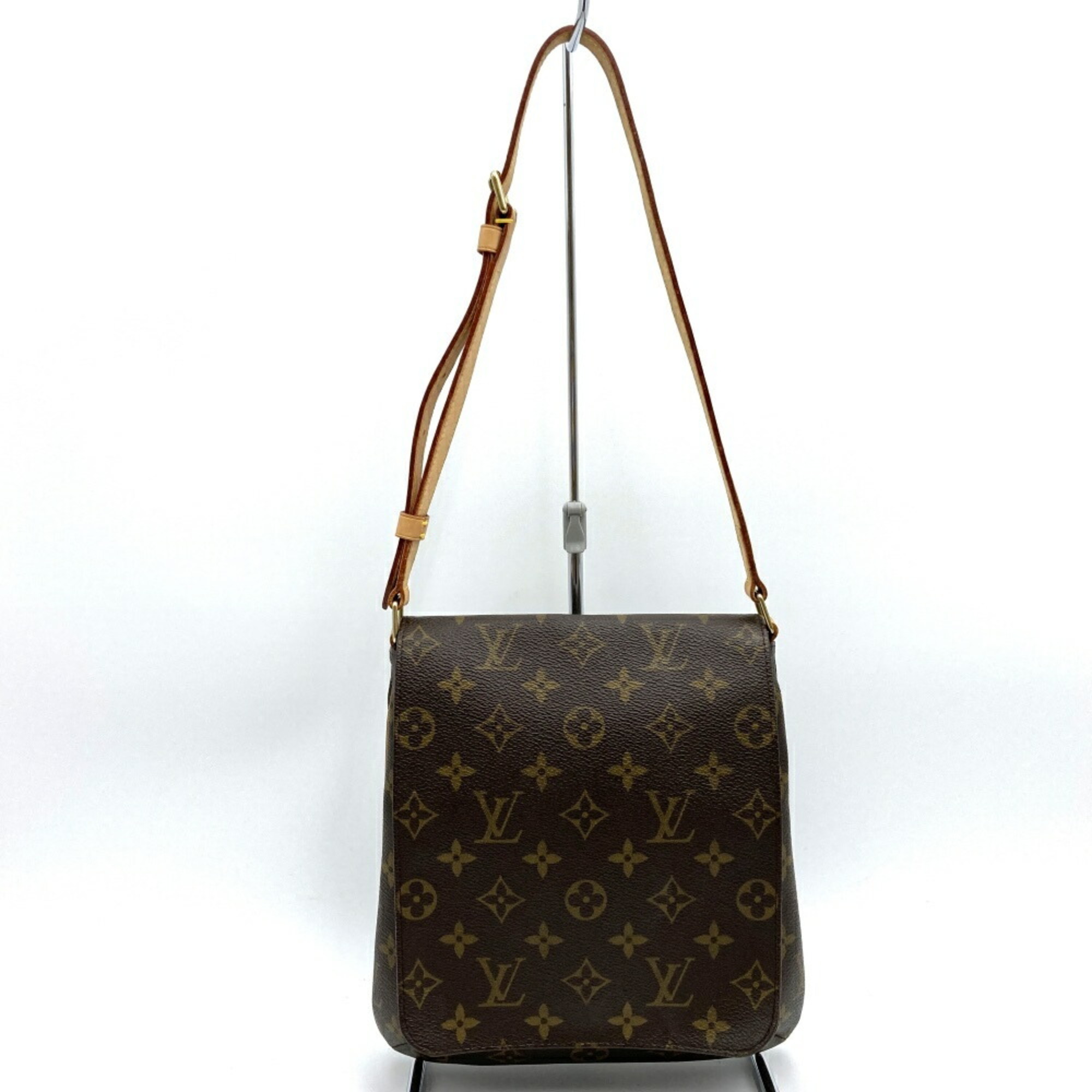 LOUIS VUITTON M51258 Musette Salsa Short Shoulder Bag Brown Monogram Canvas Women's