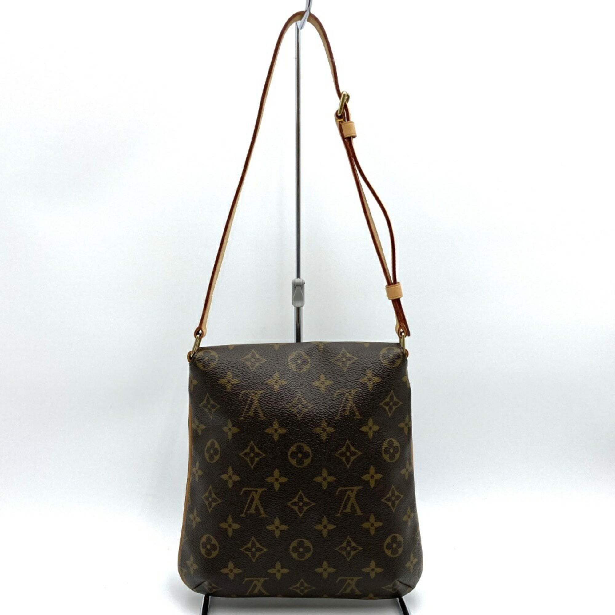 LOUIS VUITTON M51258 Musette Salsa Short Shoulder Bag Brown Monogram Canvas Women's