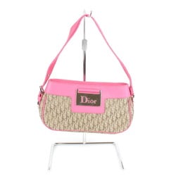 Christian Dior Shoulder Bag Canvas Pink Women's