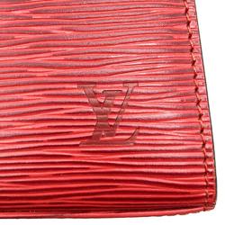 LOUIS VUITTON M52377 Malesherbes Handbag Castilian Red Epi Leather Women's