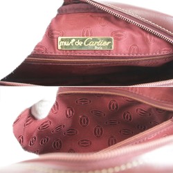 CARTIER Shoulder bag Leather Red Women's