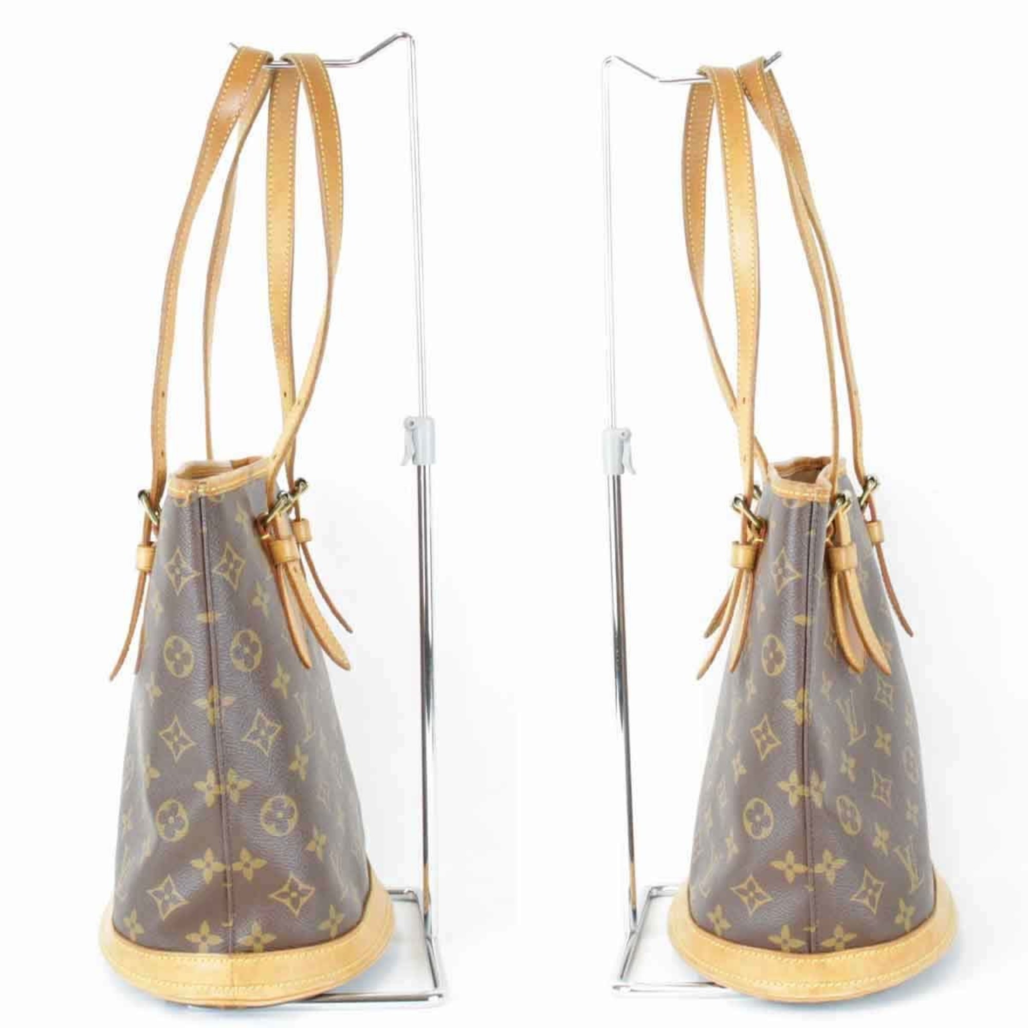 LOUIS VUITTON Louis Vuitton Bucket PM M42238 Shoulder Bag Monogram Canvas Women's 6115240910430T