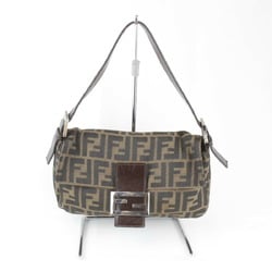 FENDI Mamma Bucket Shoulder Bag Canvas Khaki Women's