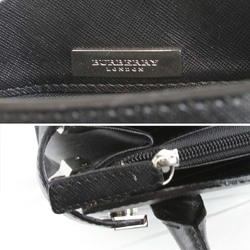 BURBERRY Shoulder Bag Leather Black Women's