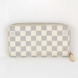 LOUIS VUITTON Louis Vuitton Zippy Wallet N41660 Long Damier Azur Canvas Women's