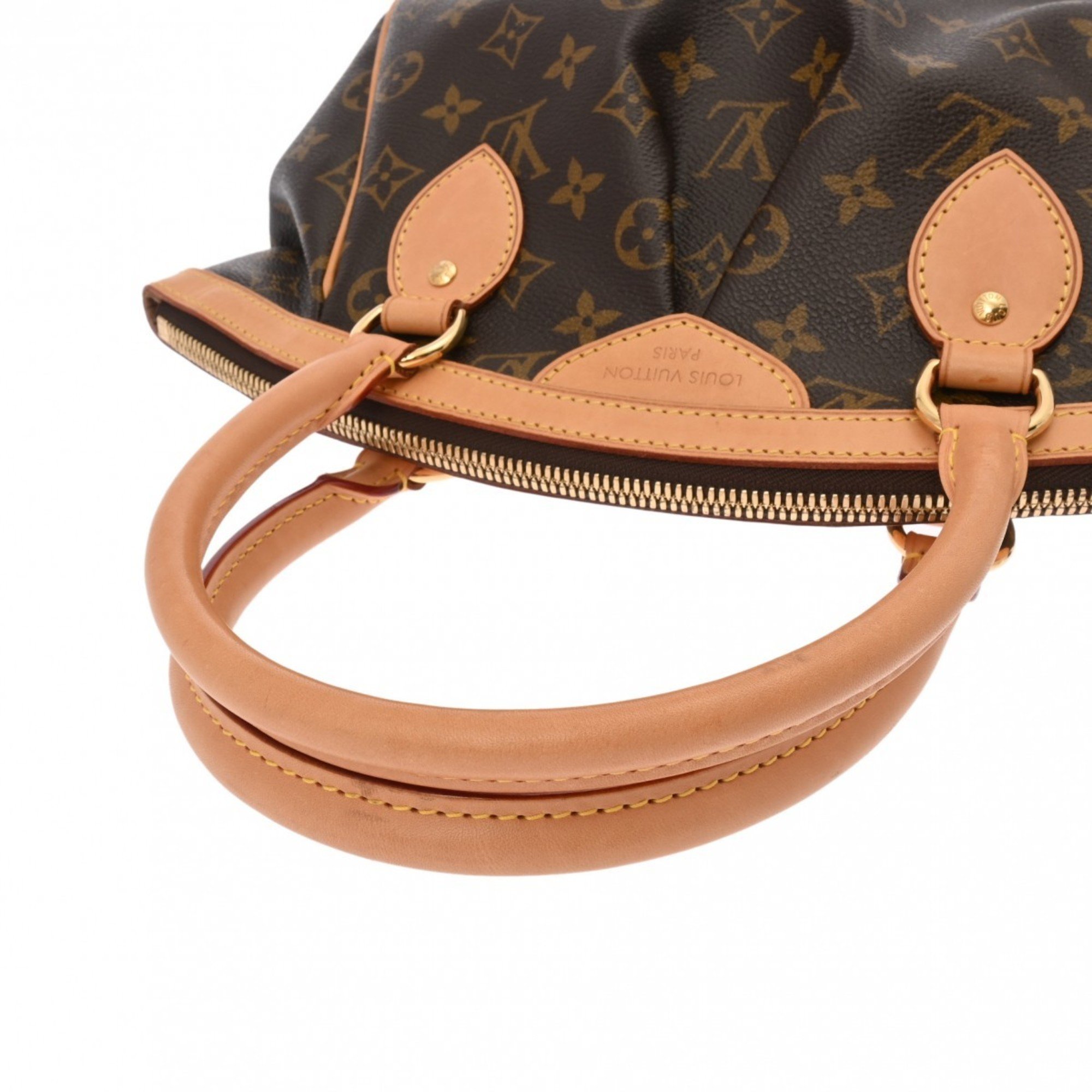 LOUIS VUITTON Louis Vuitton Monogram Tivoli PM Brown M40143 Women's Canvas Handbag