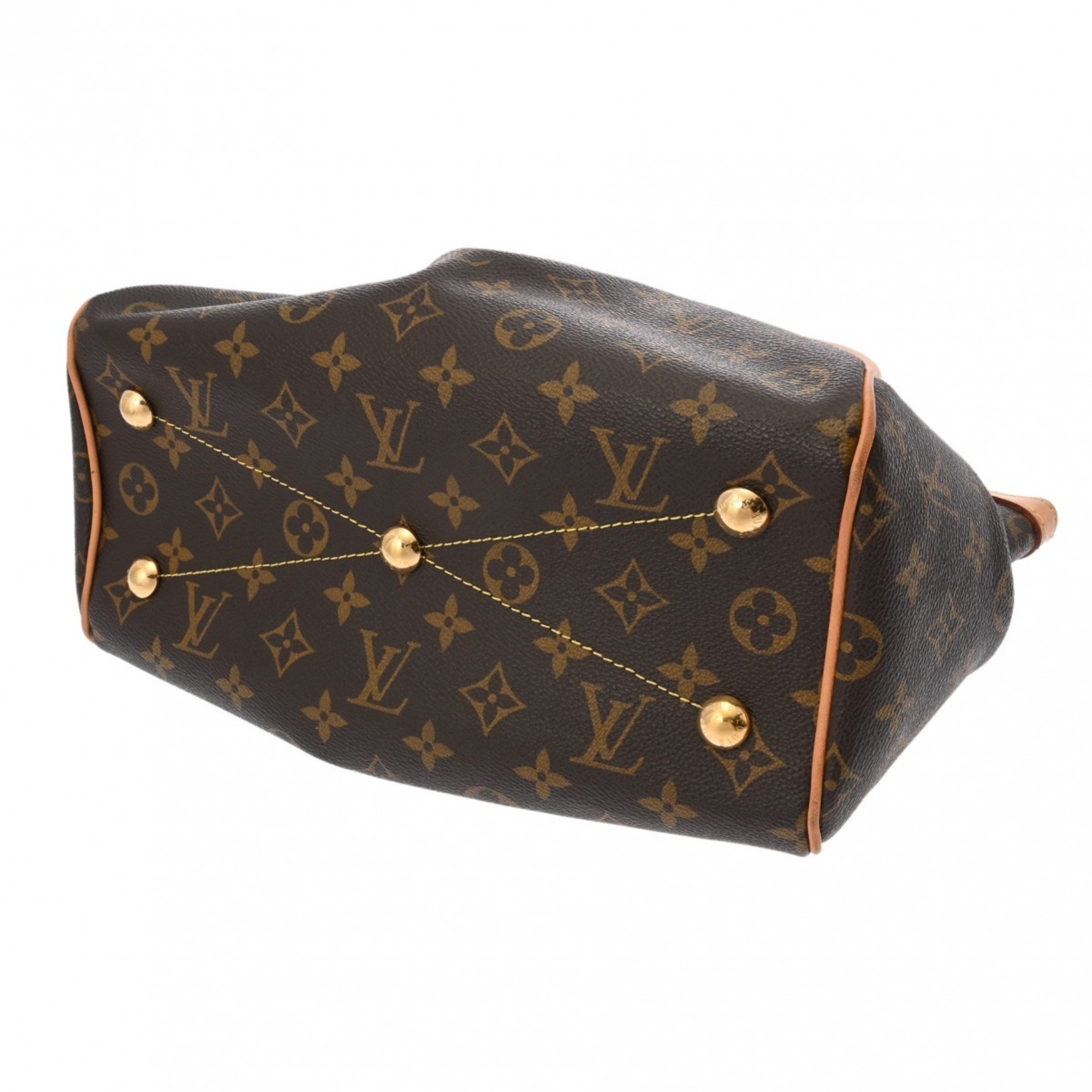 LOUIS VUITTON Louis Vuitton Monogram Tivoli PM Brown M40143 Women's Canvas Handbag