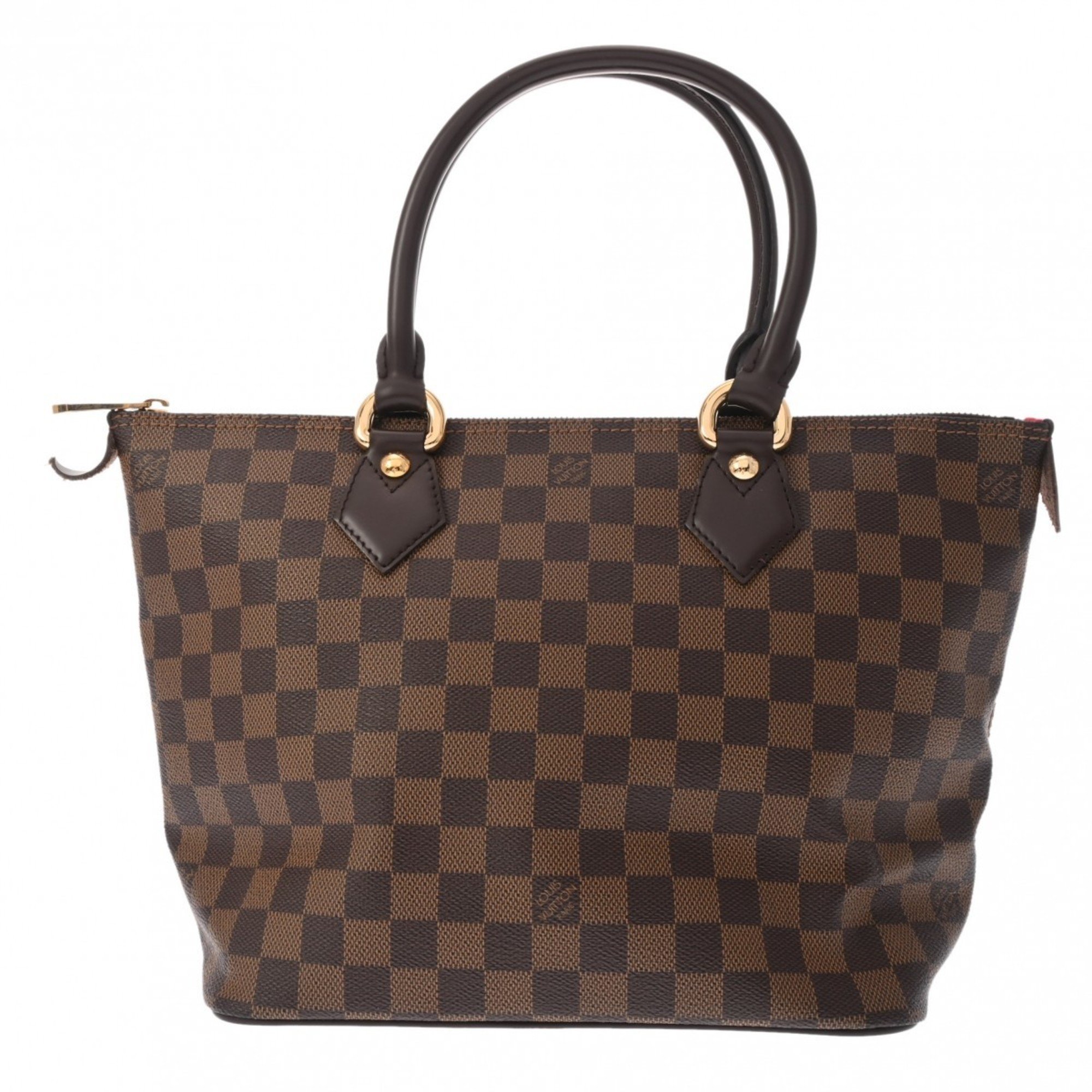 LOUIS VUITTON Damier Saleya PM Brown N51183 Women's Canvas Handbag