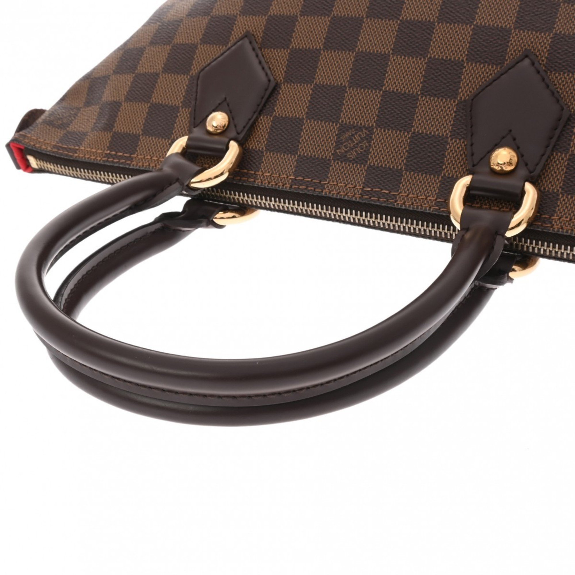 LOUIS VUITTON Damier Saleya PM Brown N51183 Women's Canvas Handbag