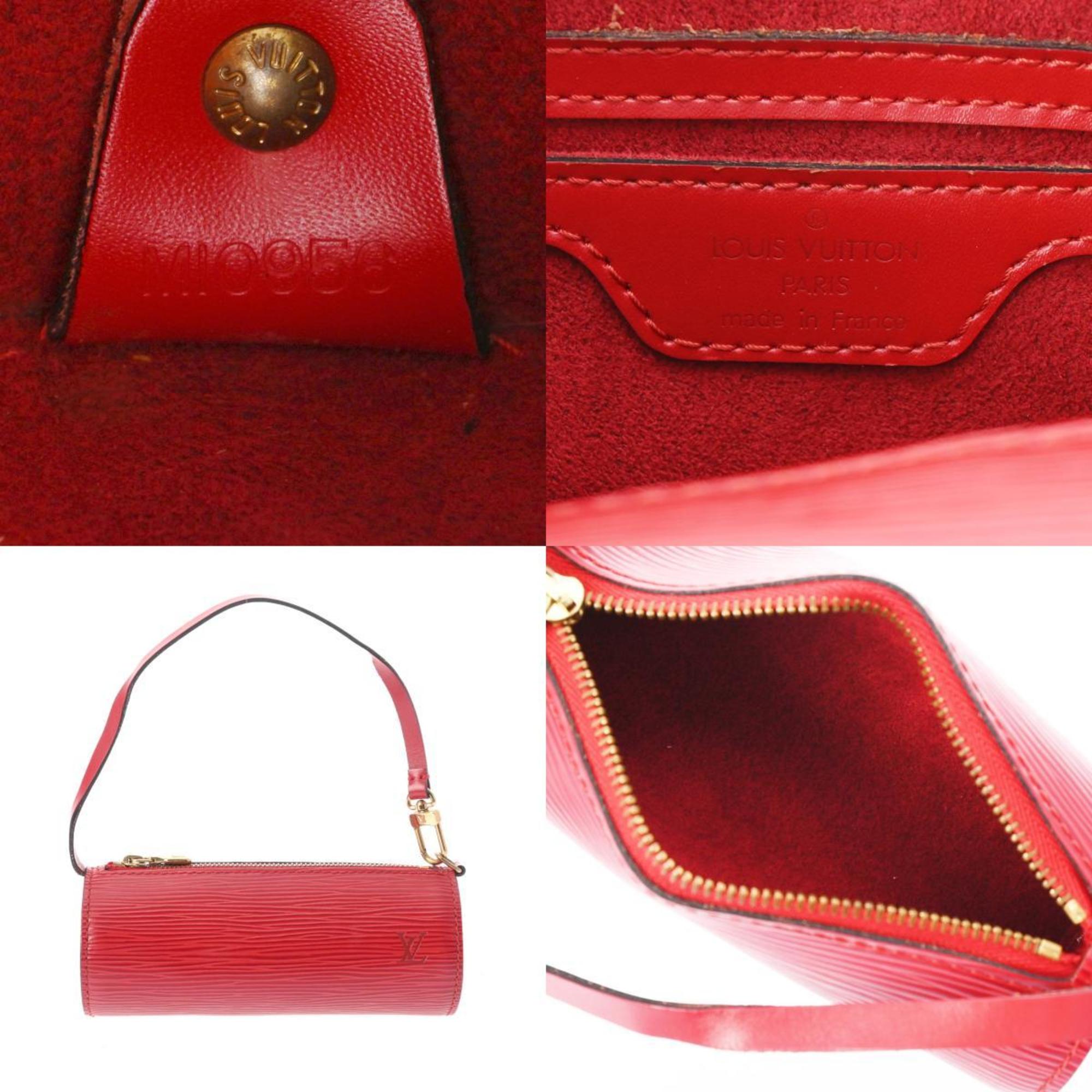 LOUIS VUITTON Louis Vuitton Epi Soufflot Castilian Red M52227 Women's Leather Handbag