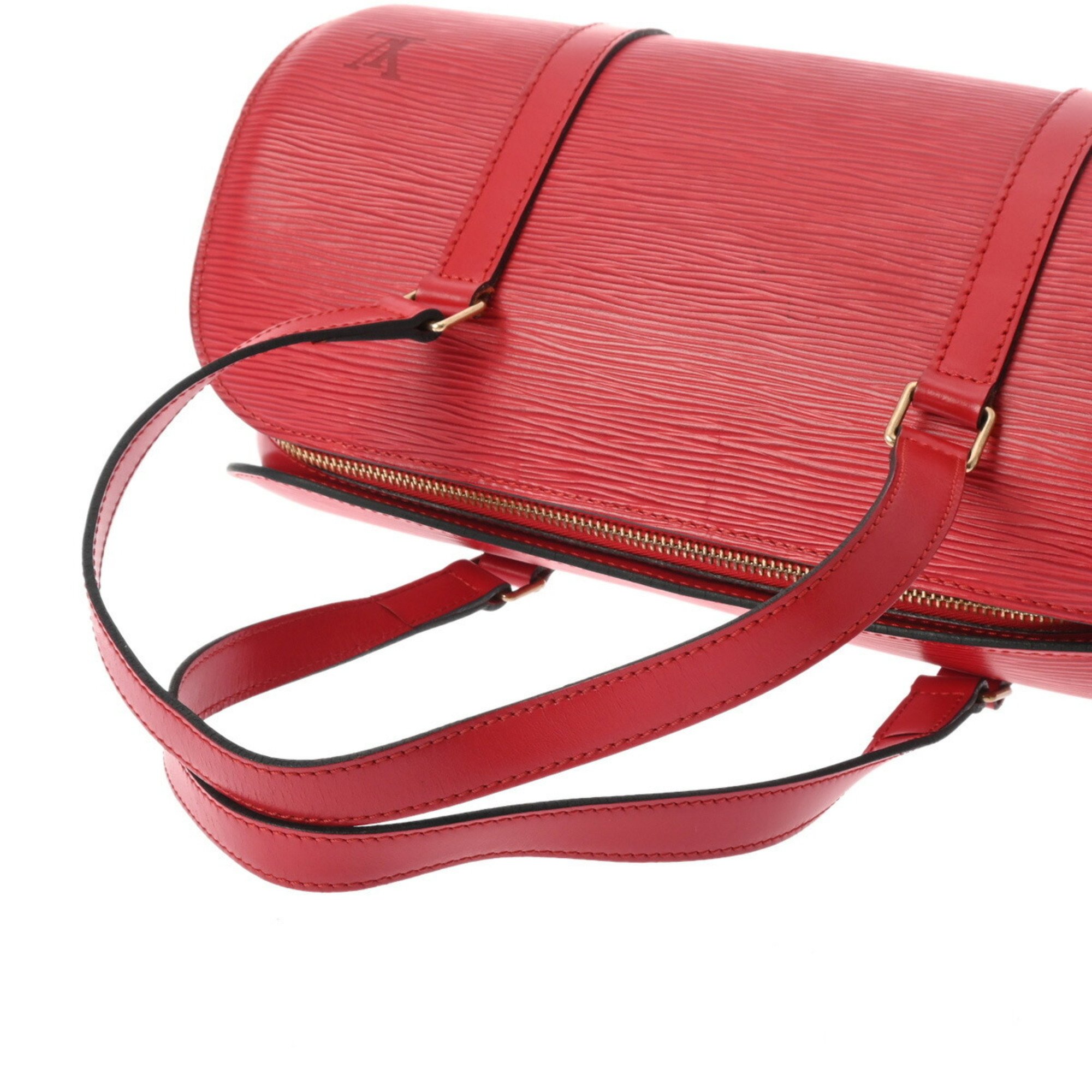 LOUIS VUITTON Louis Vuitton Epi Soufflot Castilian Red M52227 Women's Leather Handbag