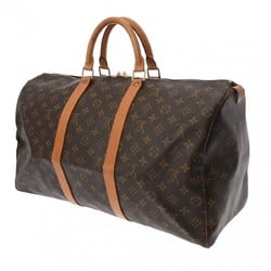 LOUIS VUITTON Louis Vuitton Monogram Keepall 50 Brown M41426 Unisex Canvas Boston Bag