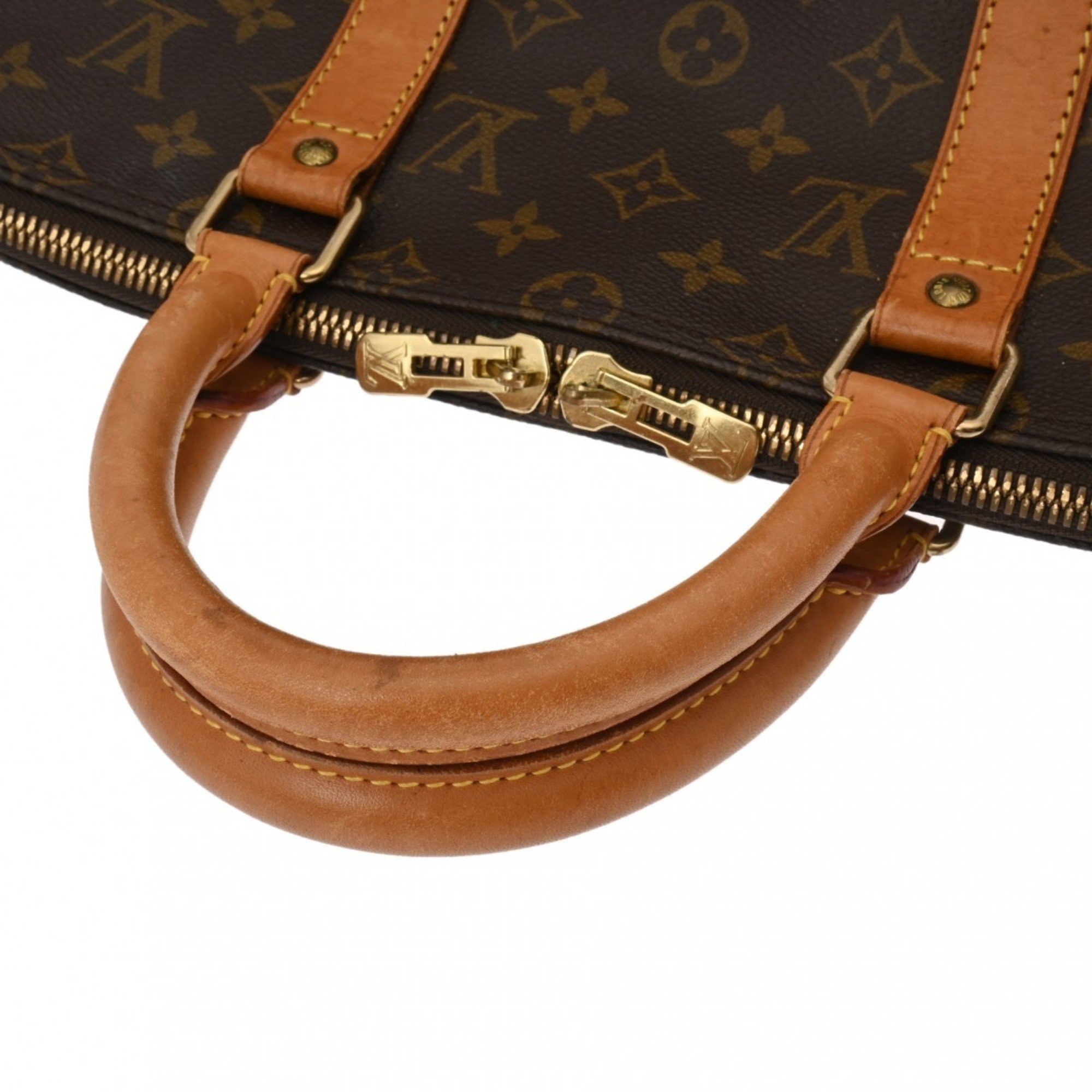 LOUIS VUITTON Louis Vuitton Monogram Keepall 50 Brown M41426 Unisex Canvas Boston Bag