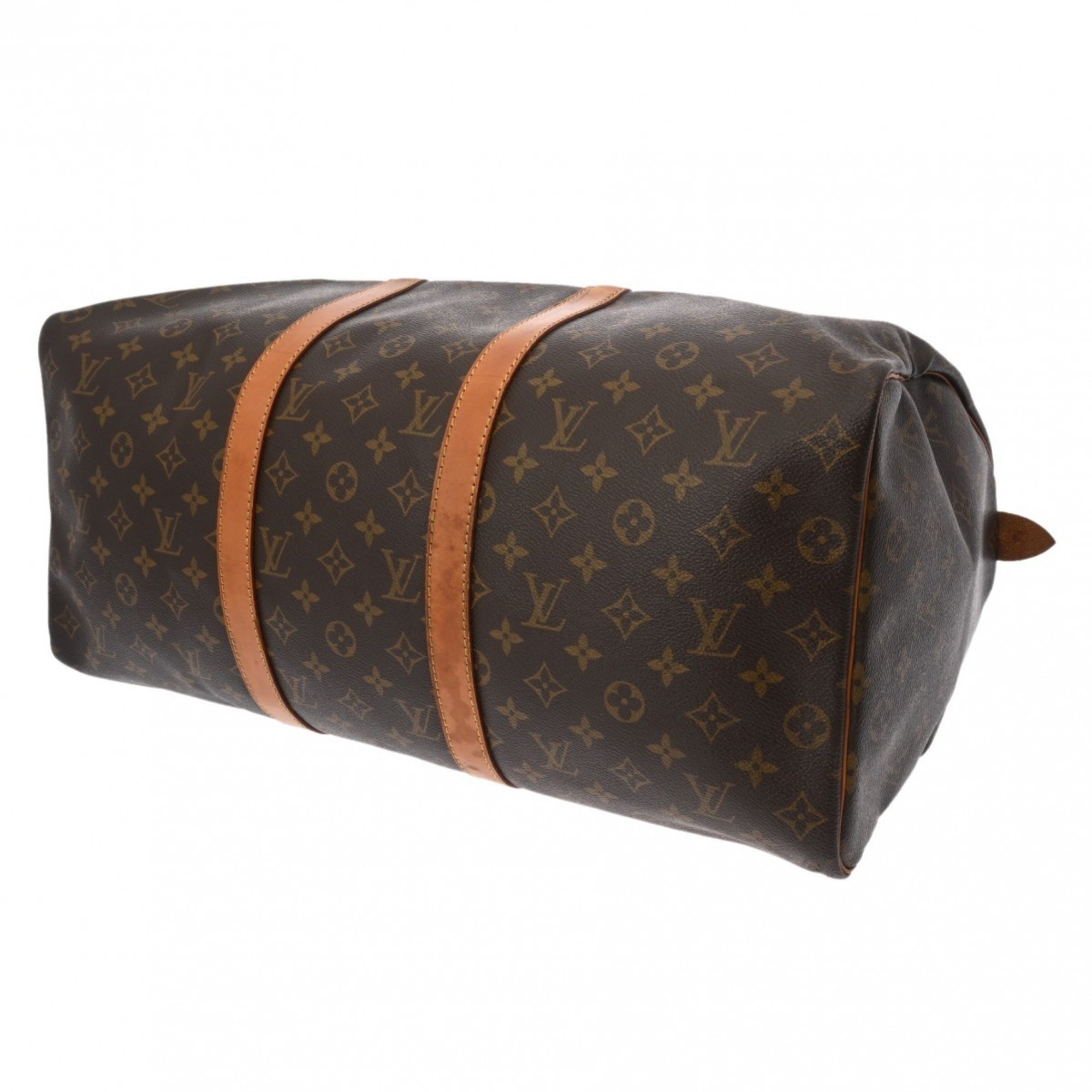 LOUIS VUITTON Louis Vuitton Monogram Keepall 50 Brown M41426 Unisex Canvas Boston Bag