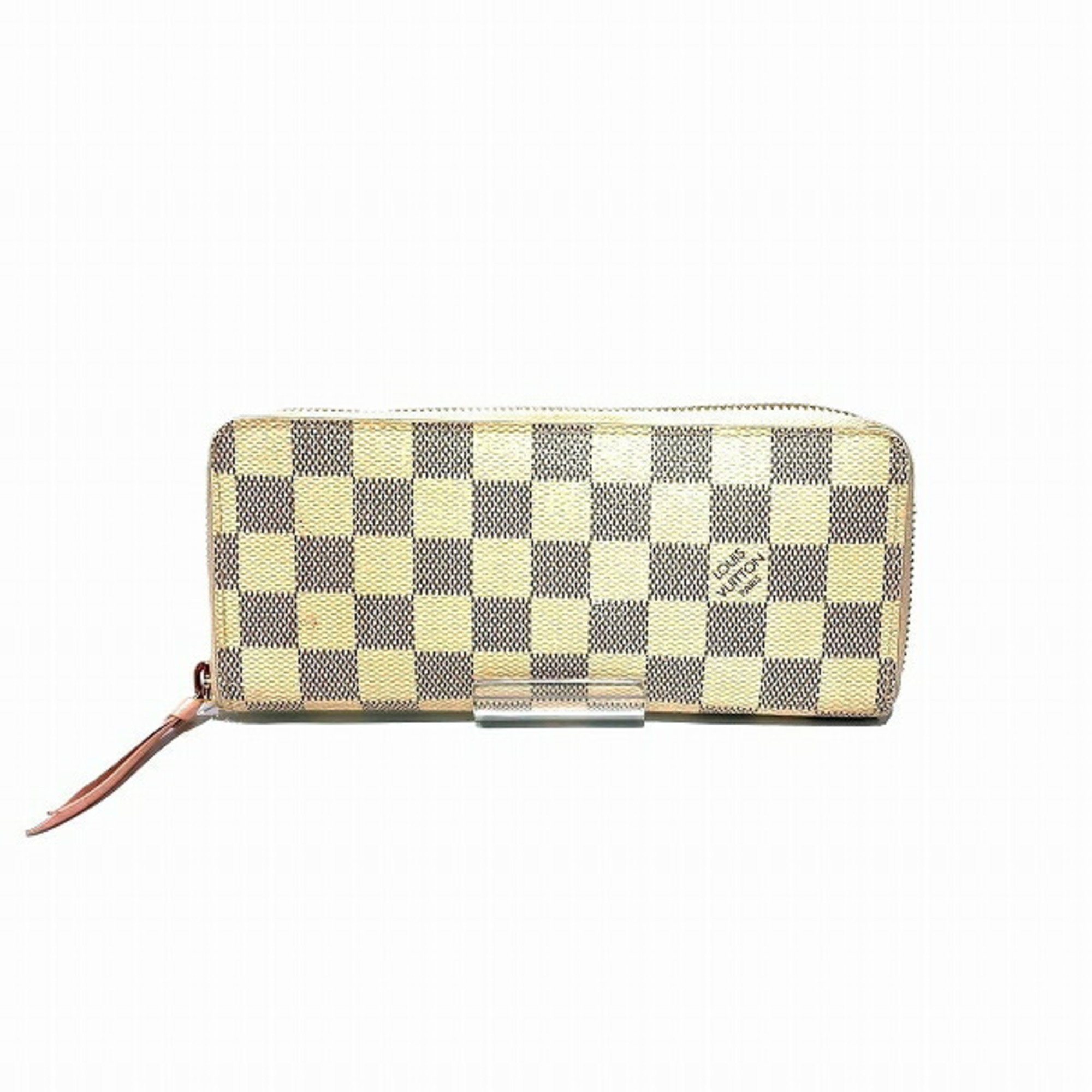 Louis Vuitton Damier Azur Portefeuille Clemence N61264 Long Wallet for Women