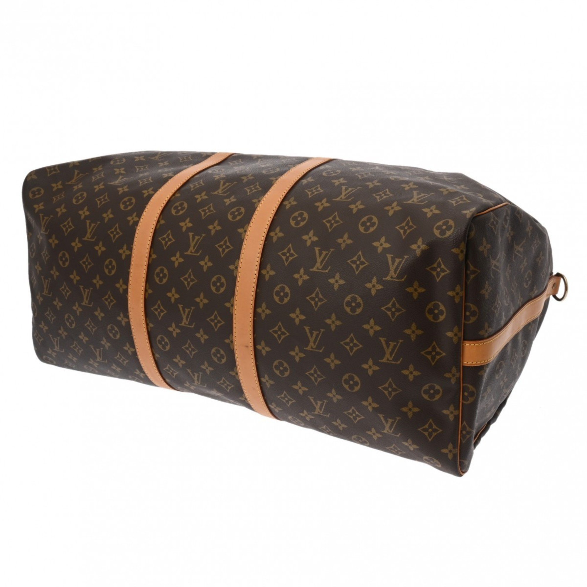 LOUIS VUITTON Louis Vuitton Monogram Keepall Bandouliere 60 Brown M41412 Unisex Canvas Boston Bag