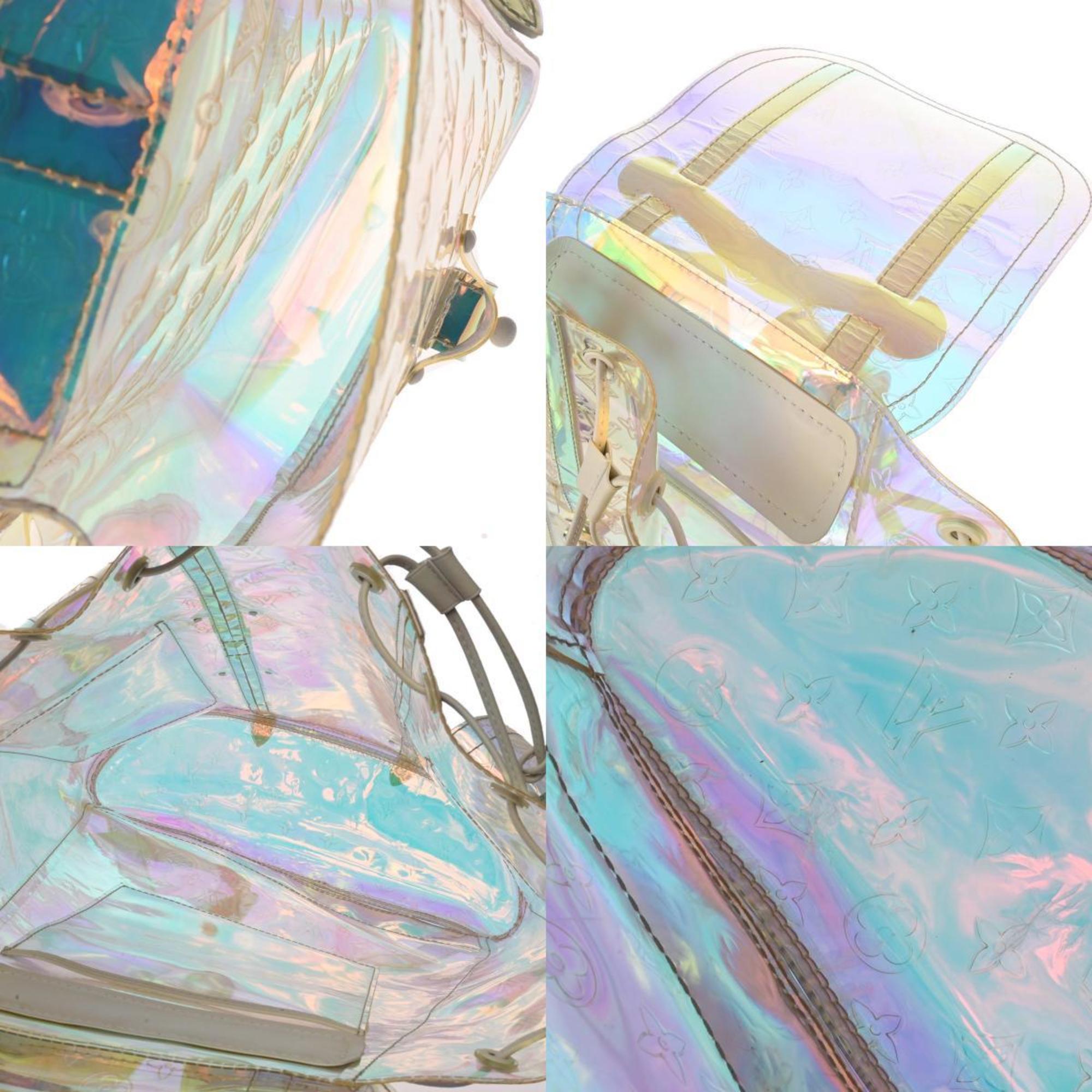 LOUIS VUITTON Louis Vuitton Monogram Prism Christopher GM Clear M44766 Men's PVC Backpack/Daypack