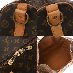 LOUIS VUITTON Louis Vuitton Monogram Keepall Bandouliere 55 Brown M41414 Unisex Canvas Boston Bag