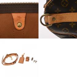 LOUIS VUITTON Louis Vuitton Monogram Keepall Bandouliere 55 Brown M41414 Unisex Canvas Boston Bag