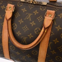 LOUIS VUITTON Louis Vuitton Monogram Keepall Bandouliere 55 Brown M41414 Unisex Canvas Boston Bag