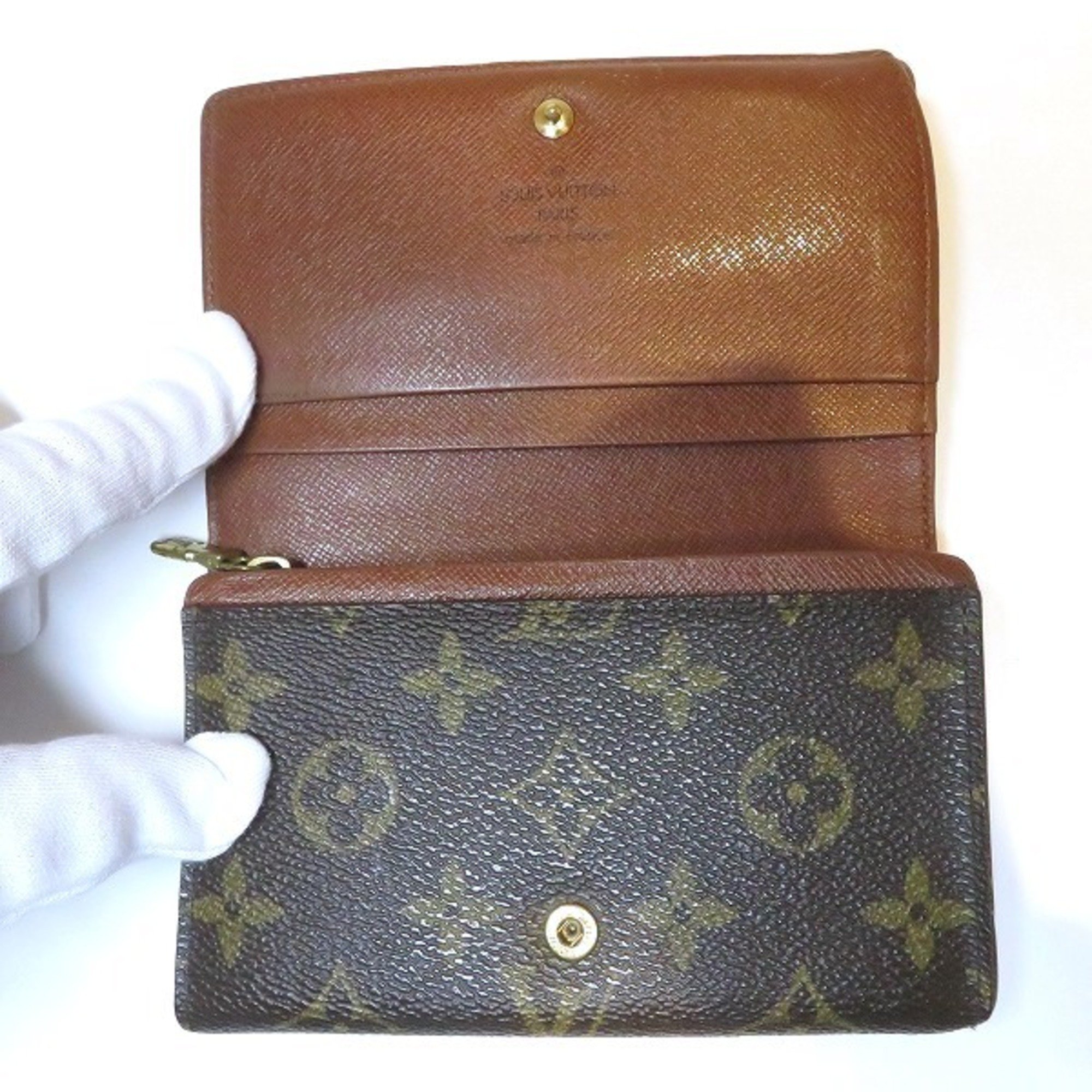 Louis Vuitton Monogram Portefeuille Tresor M61736 Bi-fold Wallet for Men and Women