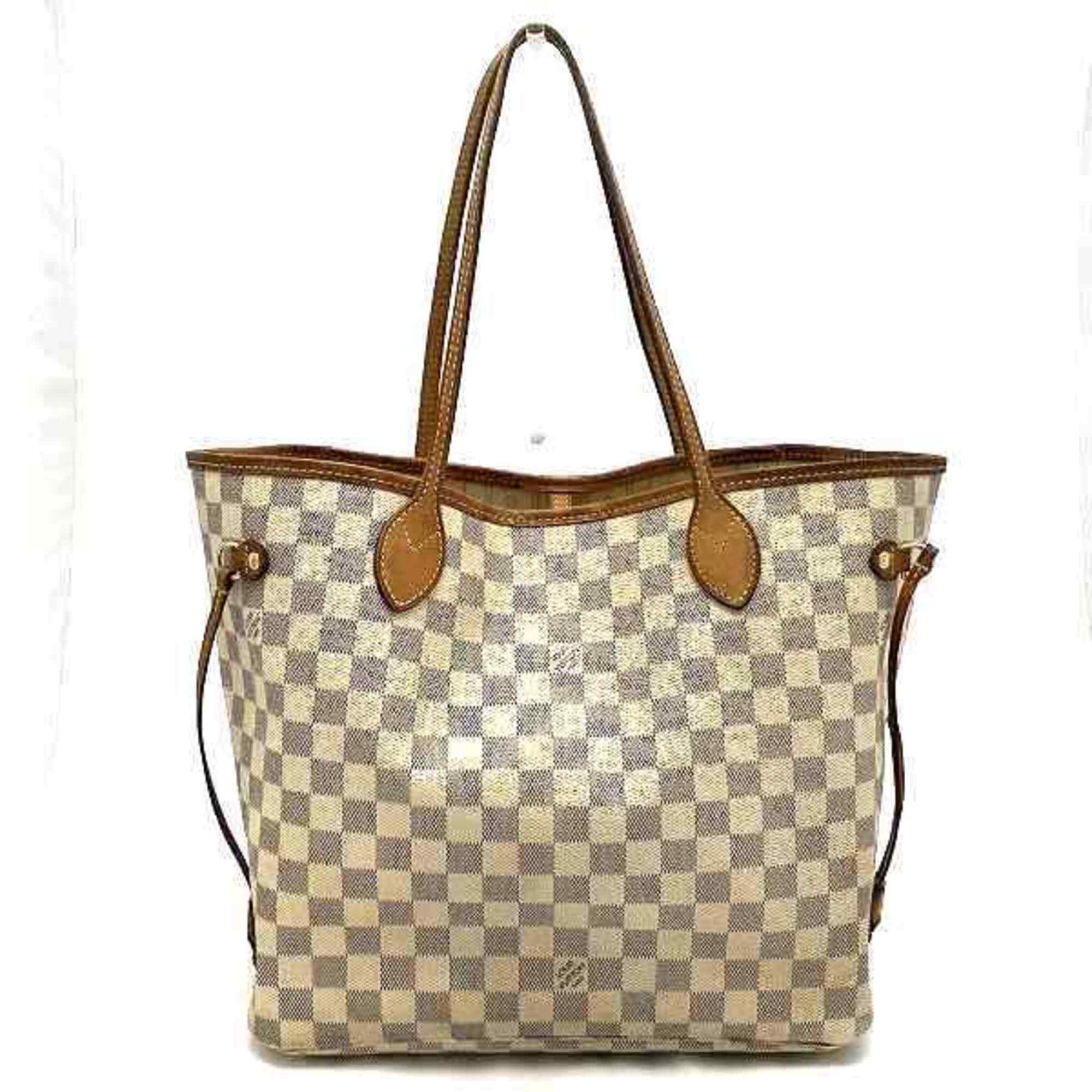 Louis Vuitton Damier Azur Neverfull MM N51107 Bag Tote Women's