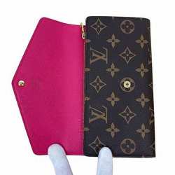 Louis Vuitton Monogram Portefeuille Sarah Love Lock M64117 Long Wallet Bi-fold for Women