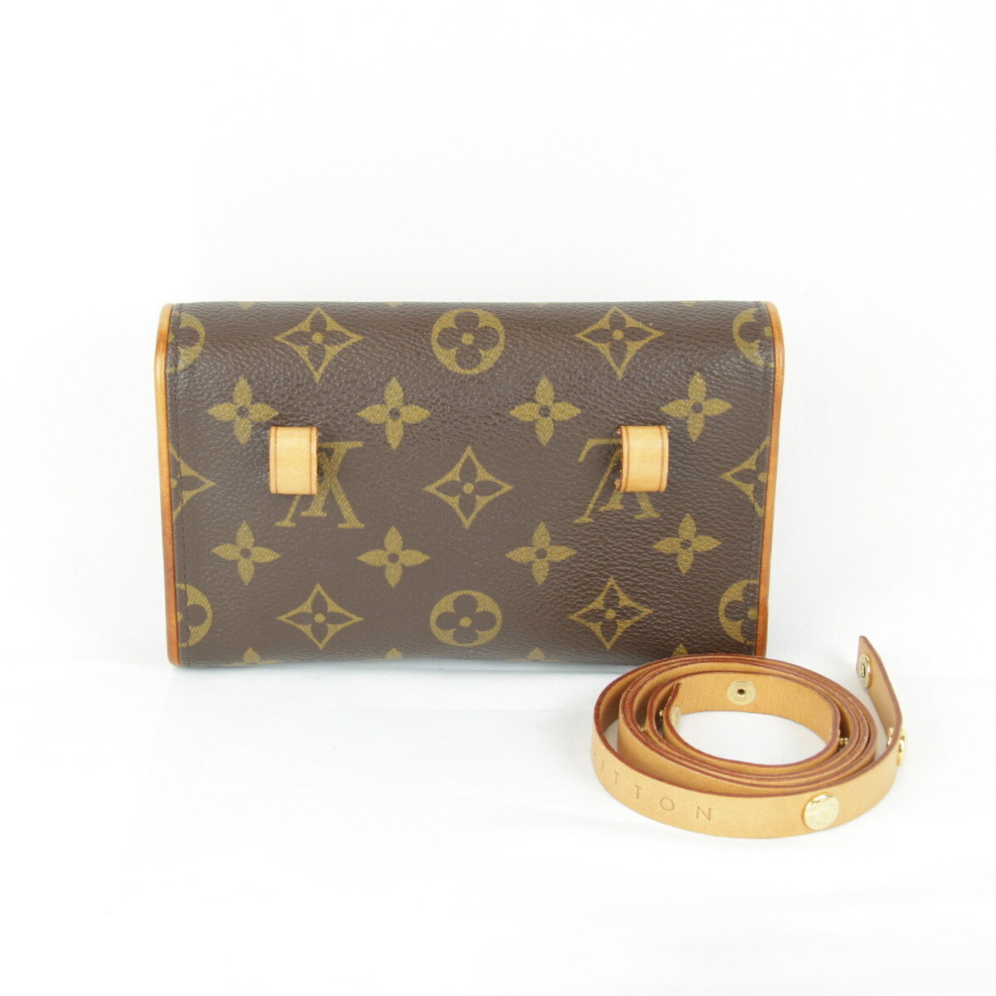 LOUIS VUITTON Louis Vuitton Pochette Florentine M51855 Waist Bag Monogram Canvas Women's