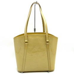 LOUIS VUITTON M91743 Avalon MM Tote Bag Yellow Vernis Patent Leather Women's