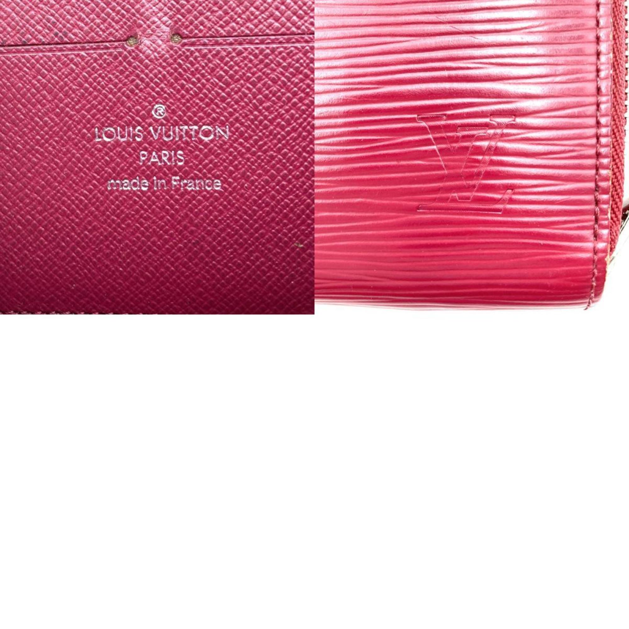 LOUIS VUITTON M60305 Zippy Wallet Long Round Fuchsia Dark Pink Epi Leather