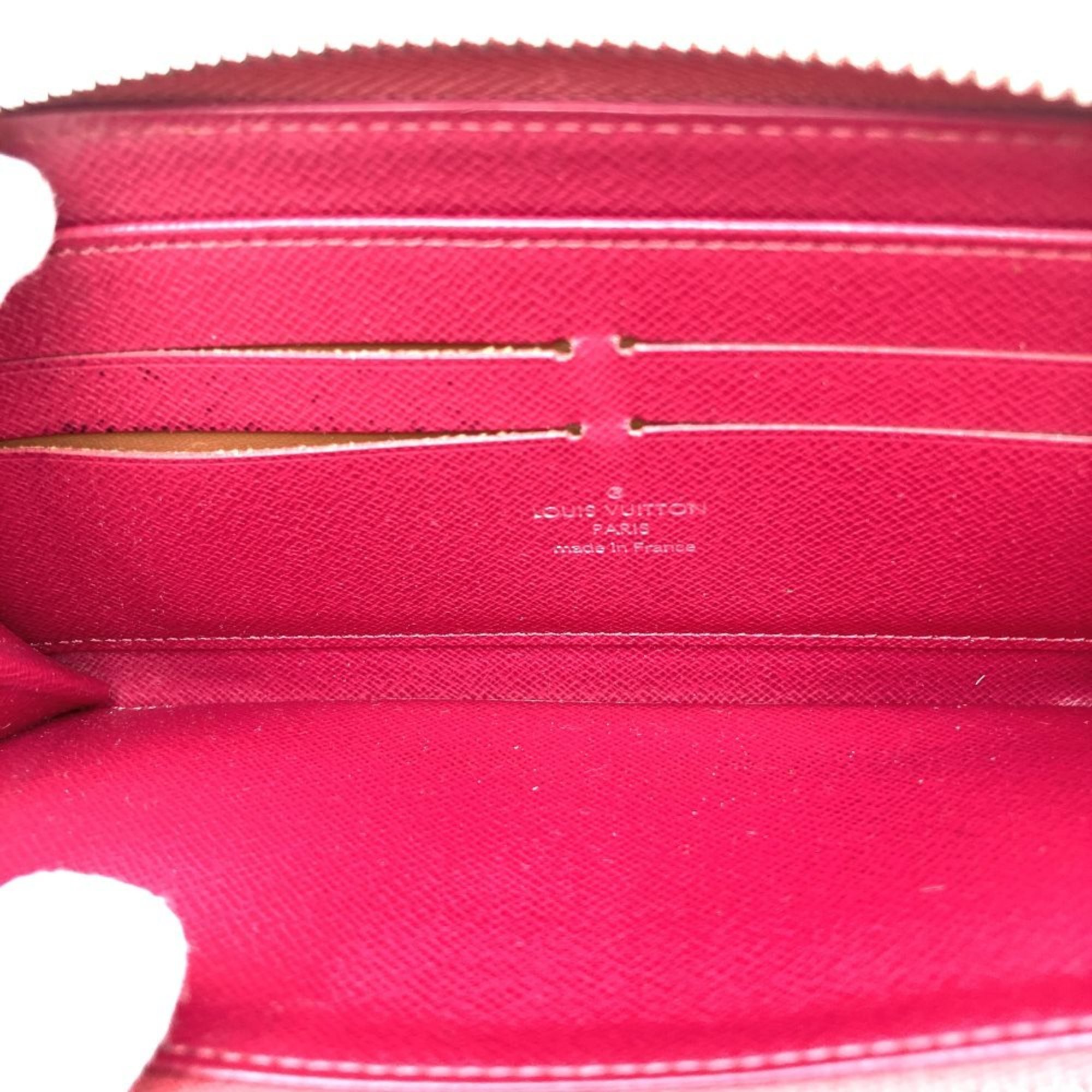 LOUIS VUITTON M60305 Zippy Wallet Long Round Fuchsia Dark Pink Epi Leather