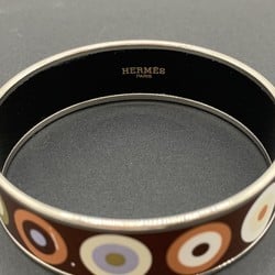 HERMES Hermes enamel GM bangle bracelet metal brown circle cloisonne ladies