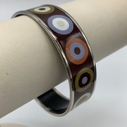 HERMES Hermes enamel GM bangle bracelet metal brown circle cloisonne ladies