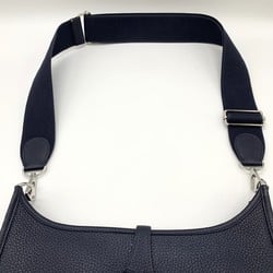 HERMES Evelyn 3 PM Blue Nuit Taurillon Clemence Shoulder Bag D Stamp 2019 Navy Women's