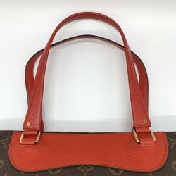 LOUIS VUITTON Louis Vuitton Estrella MM Tote Bag Monogram Canvas Leather Brown Red Coquelicot Women's M51193