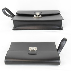 CARTIER Cartier Second Bag Leather Black Women's