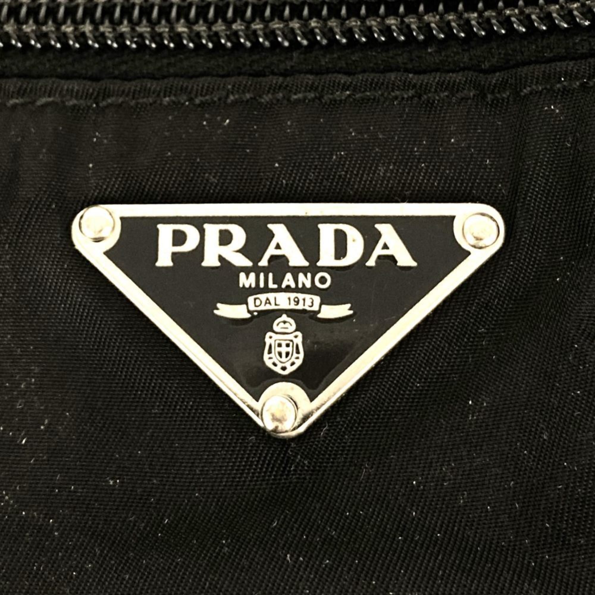 PRADA Prada Shoulder Bag Black Nylon Men Women