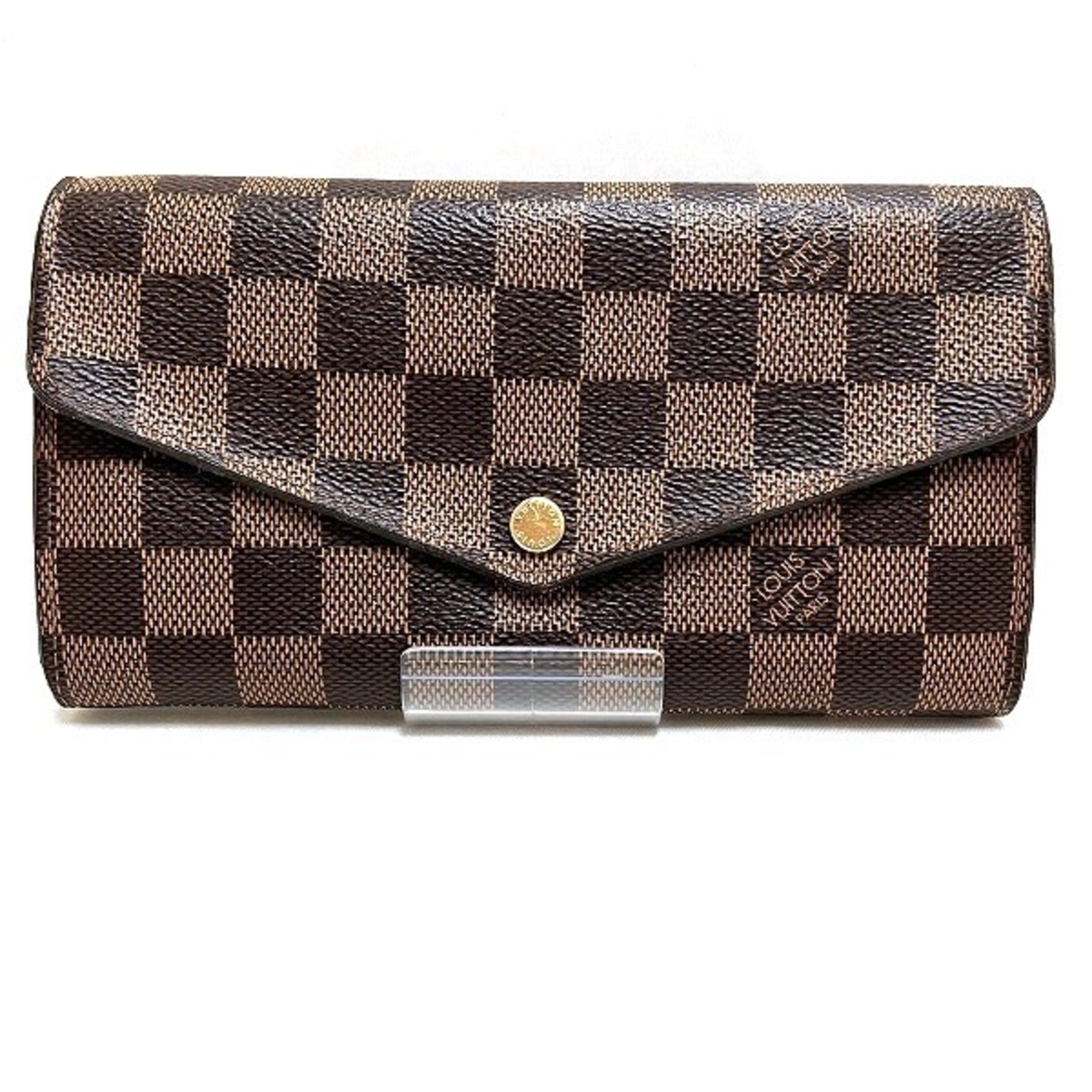 Louis Vuitton Damier Portefeuille Sarah N63209 Long Wallet for Men and Women