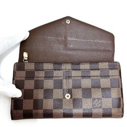 Louis Vuitton Damier Portefeuille Sarah N63209 Long Wallet for Men and Women