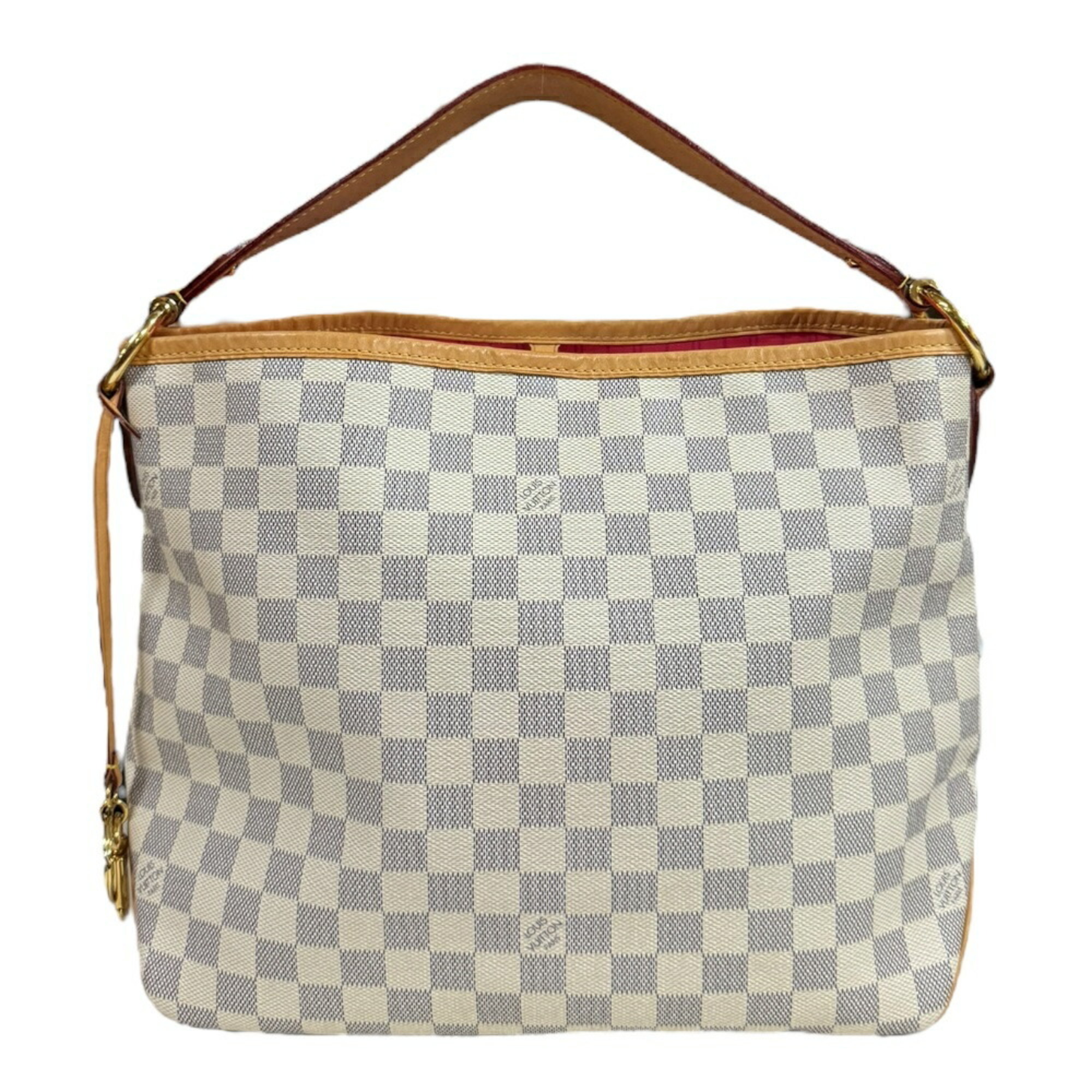 Louis Vuitton Delightful PM Damier Azur Shoulder Bag Canvas N41447 White Women's LOUIS VUITTON